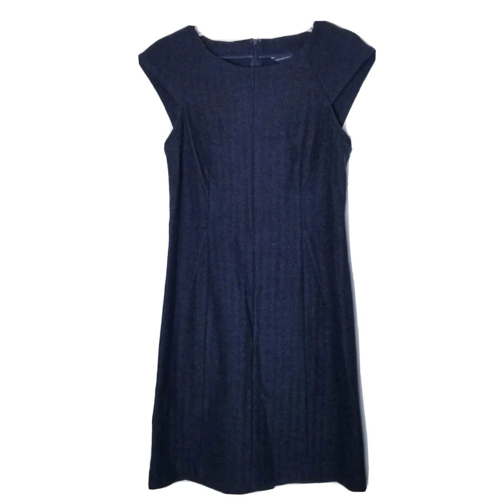 Banana Republic Wool Blend Dress Women Size 12 Gray